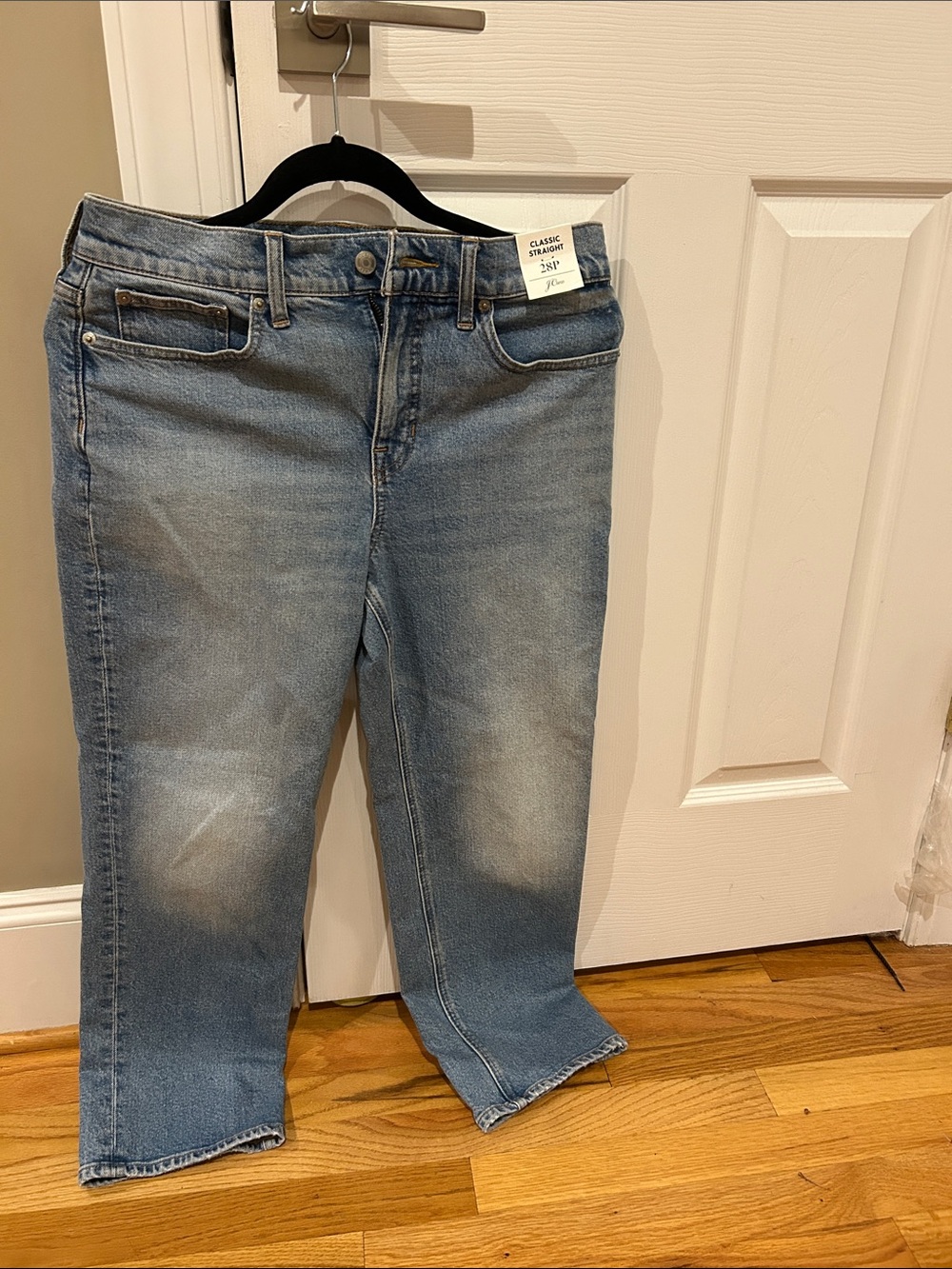 J. Crew Straight Light Wash Jeans 28P NWT